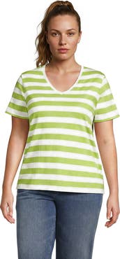Lands' End Supima Cotton V-neck T-Shirt