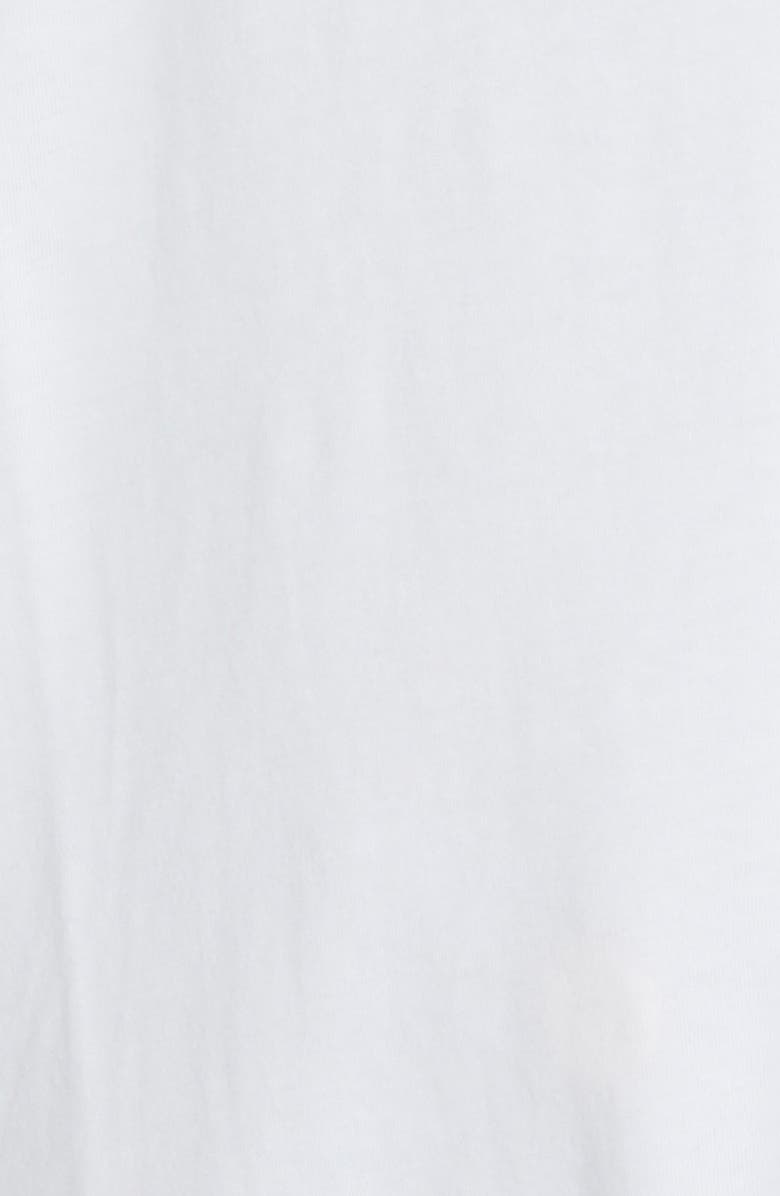 Balmain Crystal Logo Cotton T-Shirt, Alternate, color, 