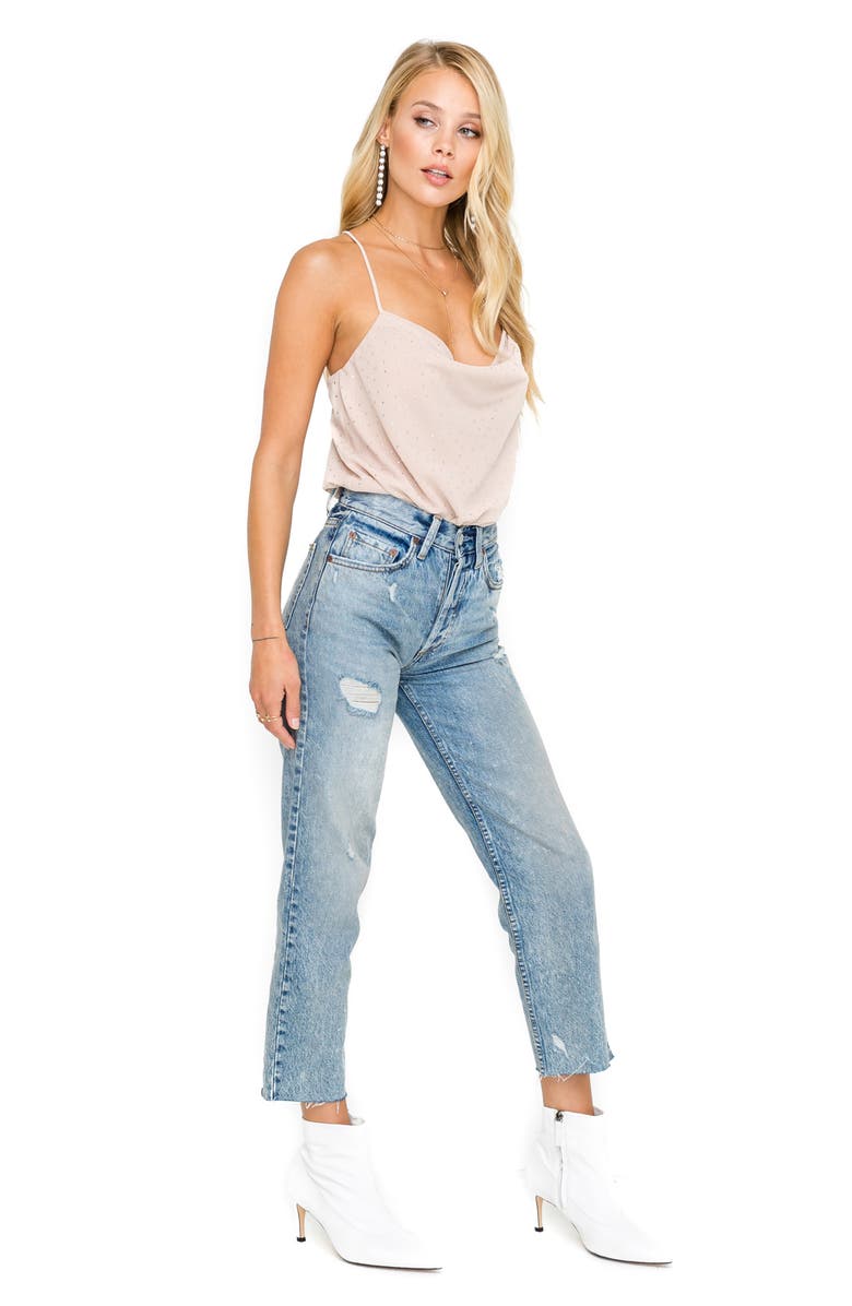 ASTR the Label Cowl Neck Cami Bodysuit, Alternate, color, 