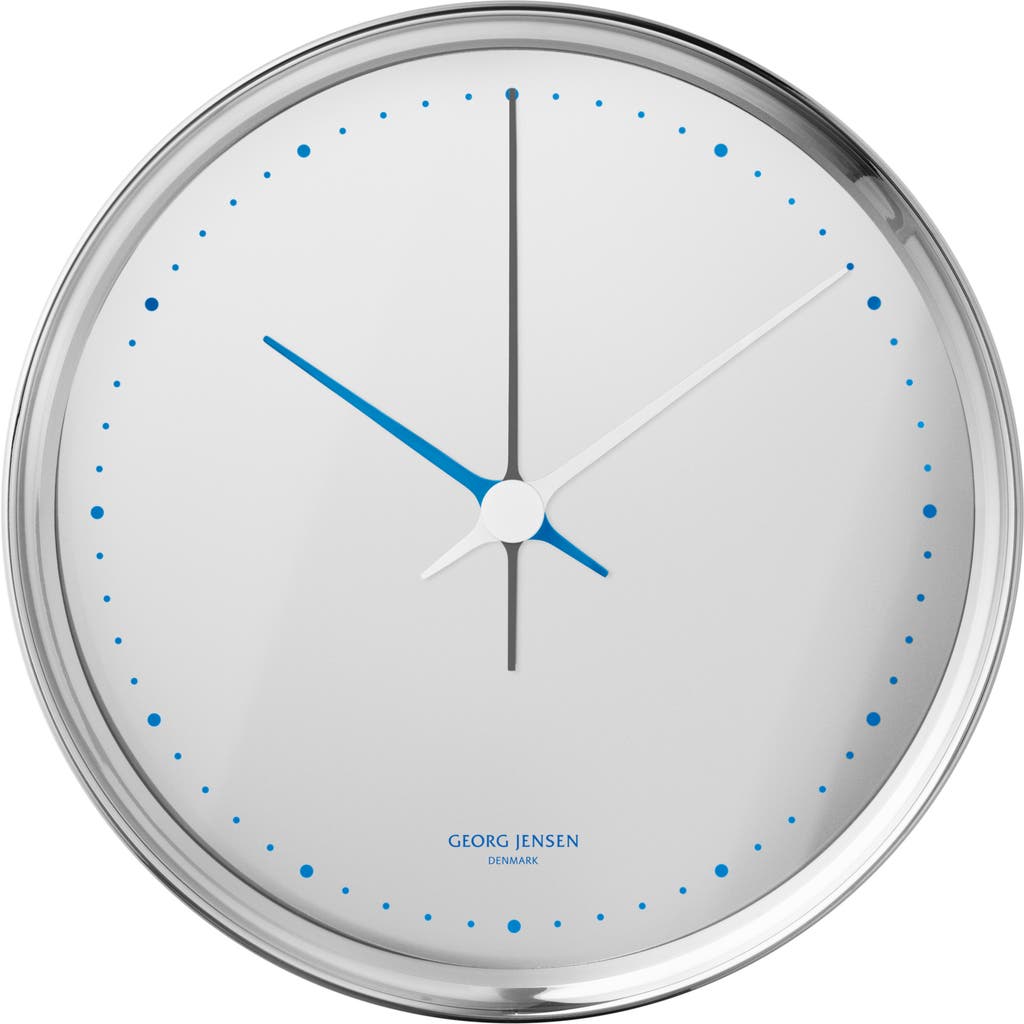 Georg Jensen Koppel Wall Clock in Stainless Steel