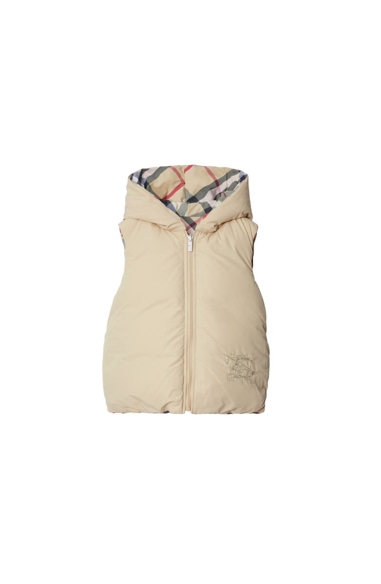 Burberry Reversible Check Nylon Padded Gilet, Alternate, color, 