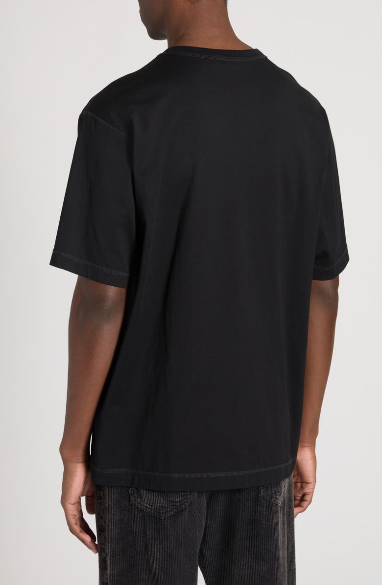 Dolce&Gabbana Logo Plaque Crewneck T-Shirt, Alternate, color, N0000 Nero