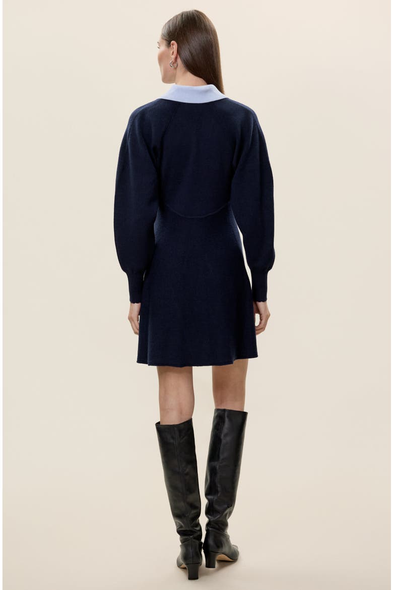 Rhea Sweater Dress, Alternate, color, Navy
