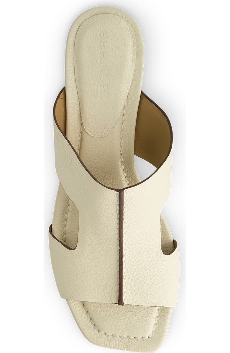 Bernardo Jewel Low Block Heel Sandal, Alternate, color, Eggshell Tumbled Calf