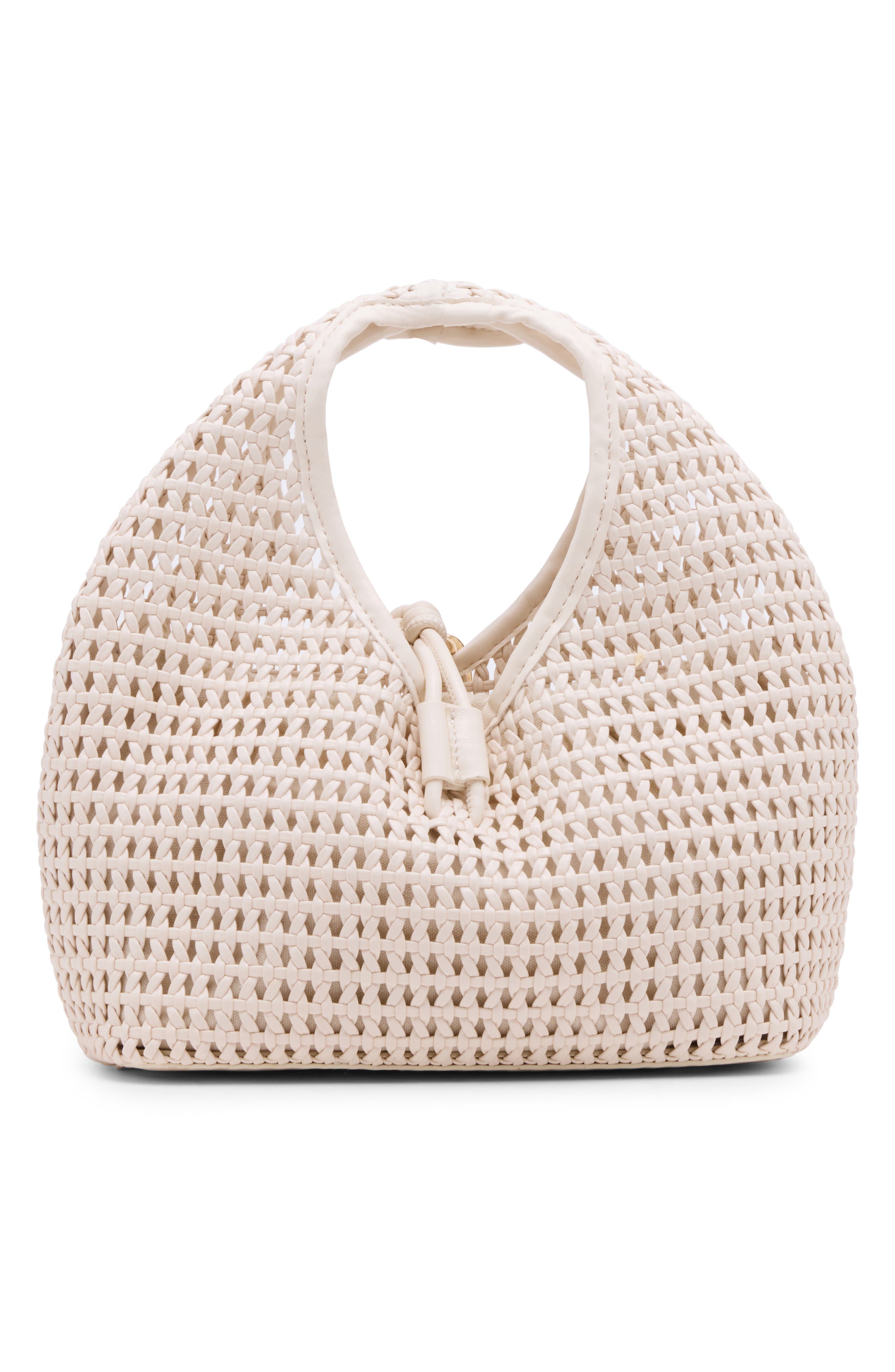Dahlia Woven Handbag, Alternate, color, IVORY