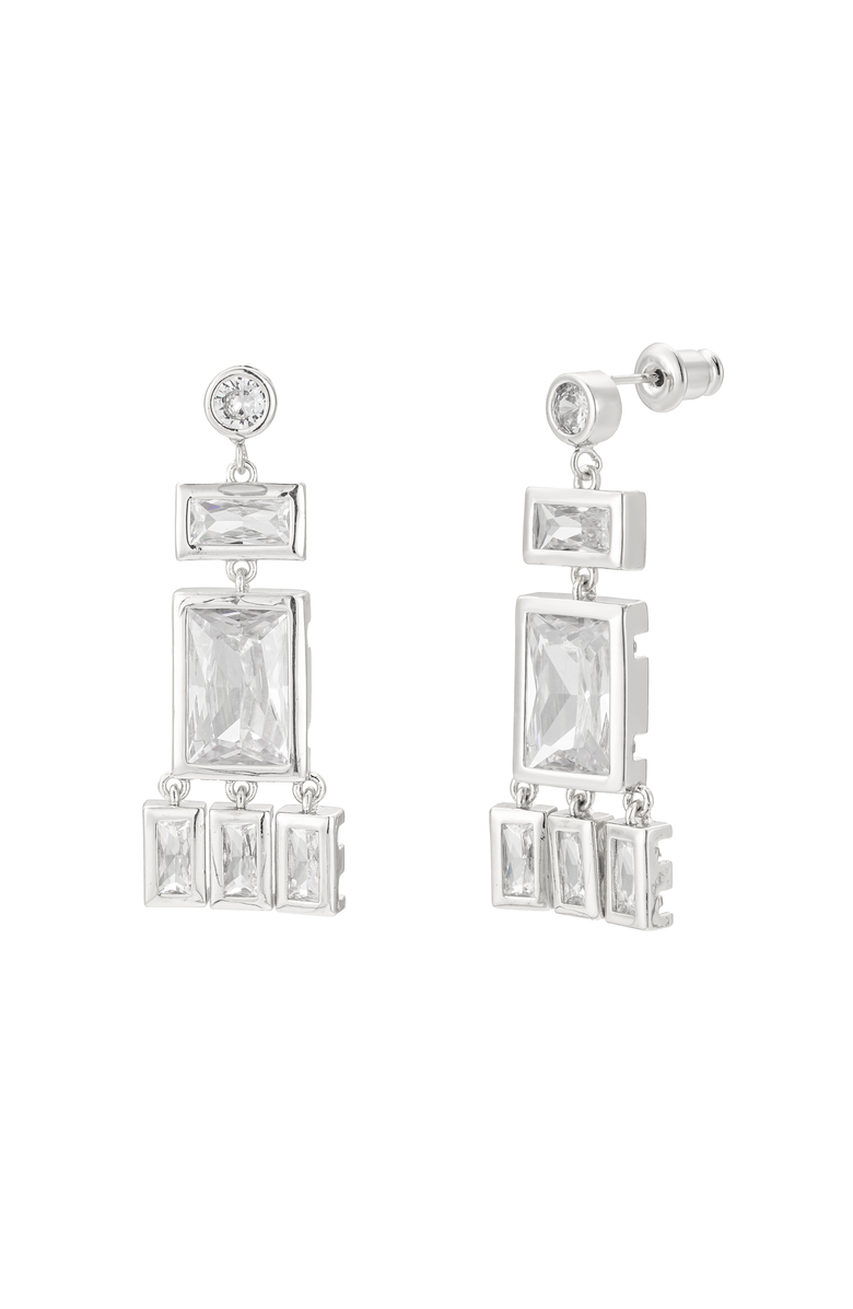 Untamed Petals Gatsby Drop, Main, color, Silver