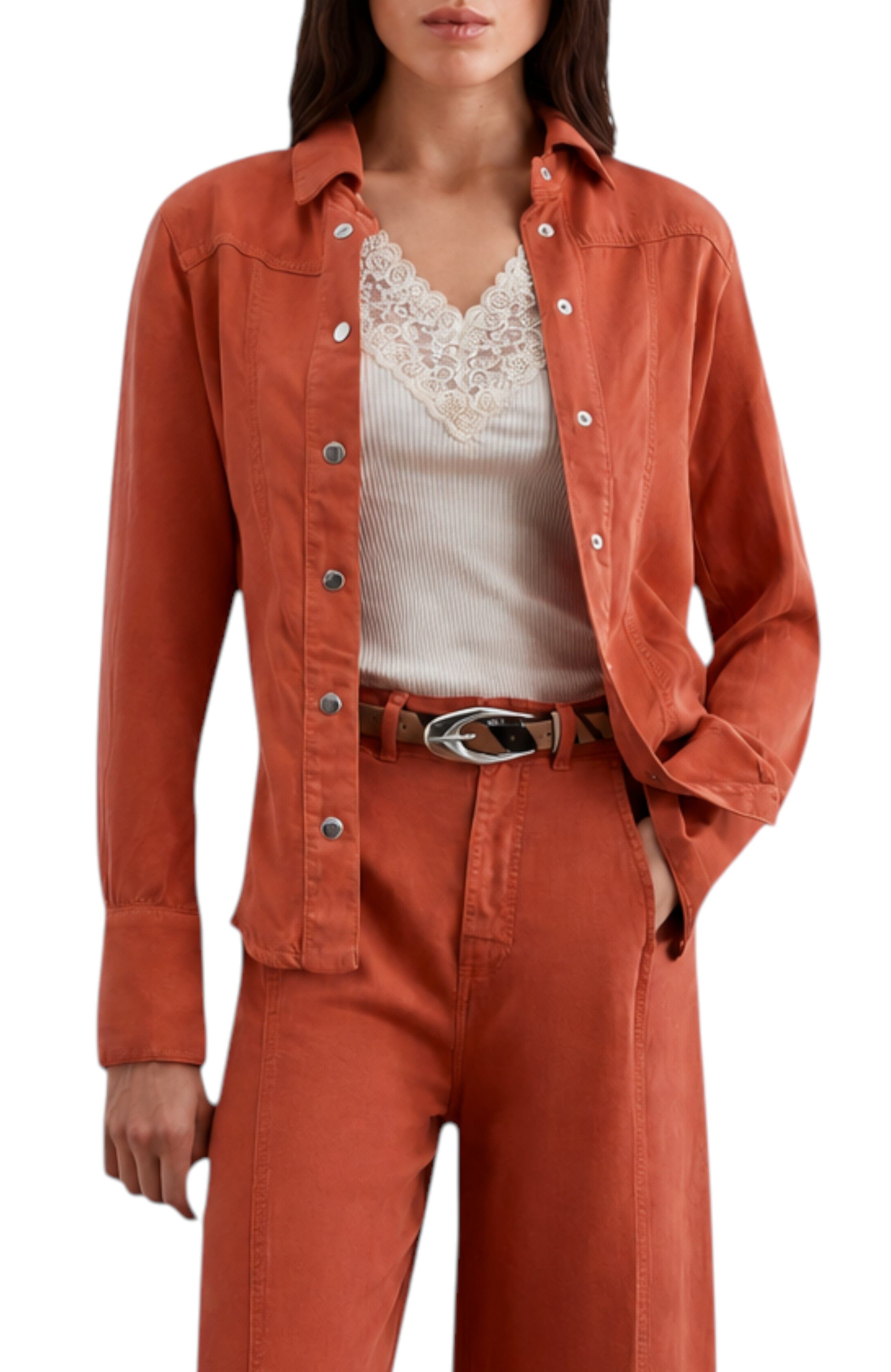 Scalpers Fluid Lyocell Shirt (Women) | Nordstrom