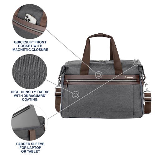 Travelpro Platinum Elite Carry On Soft Travel Duffel Bag In Vintage Grey