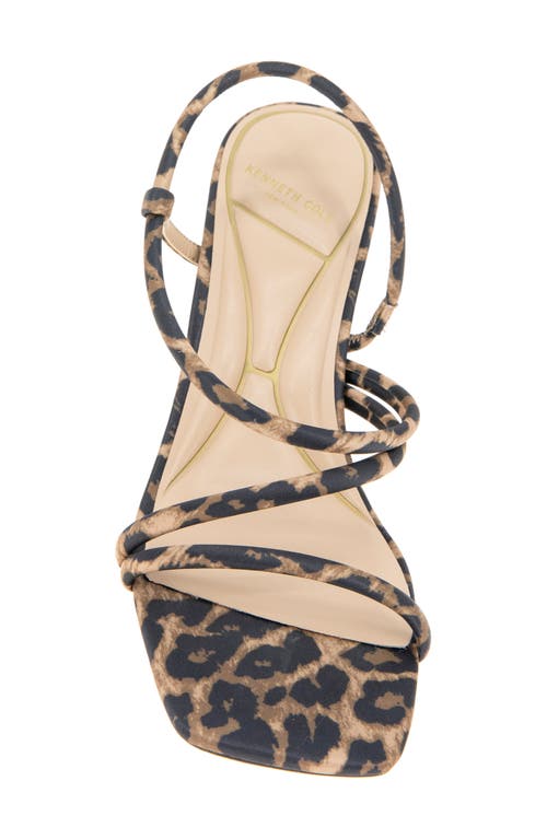 Kenneth Cole Dreama Leopard Print Strappy Heel Sandal