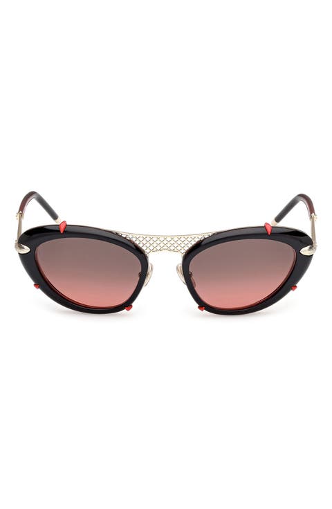 Dolly 54mm Gradient Oval Sunglasses