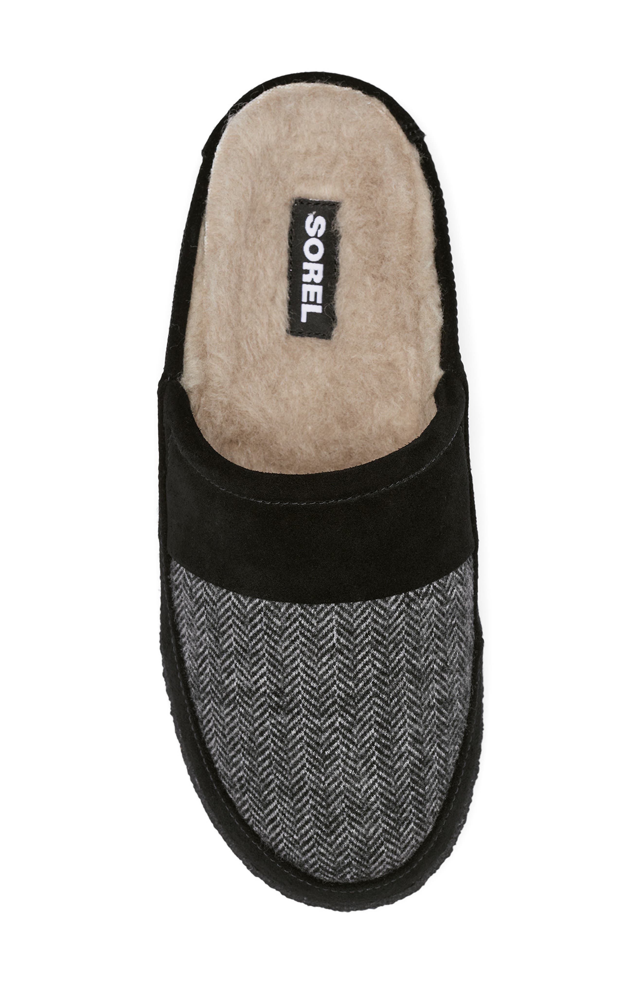 SOREL Falcon Ridge II Faux Fur Lined Scuff Slipper, Alternate, color, 