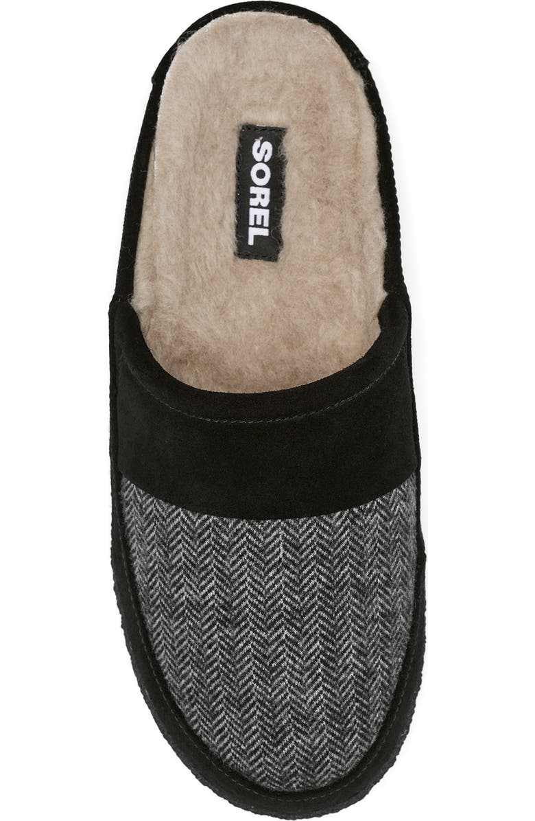 SOREL Falcon Ridge II Faux Fur Lined Scuff Slipper, Alternate, color,