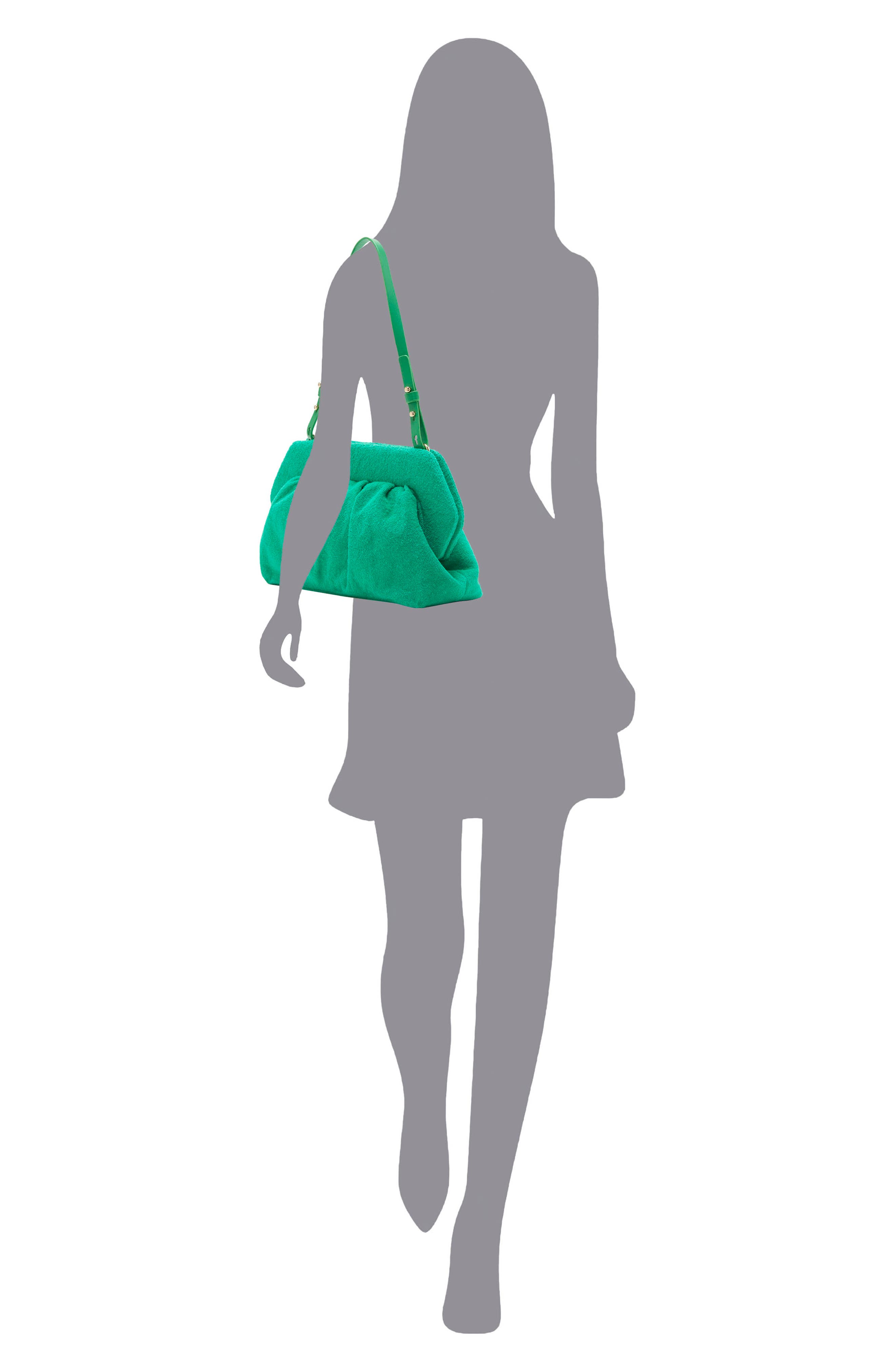 Vince Camuto Amari Terry Clutch, Alternate, color, 