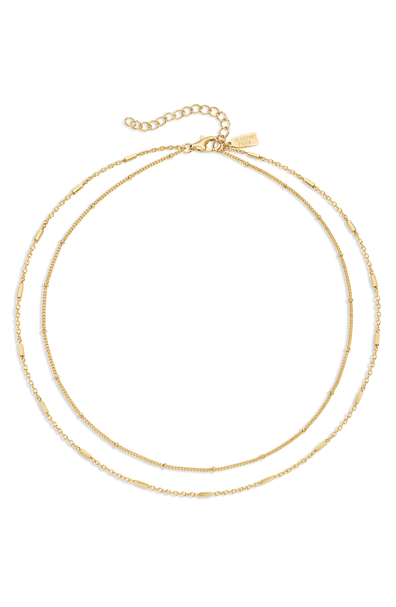 Electric Picks Double Take Necklace, Main, color, Gold