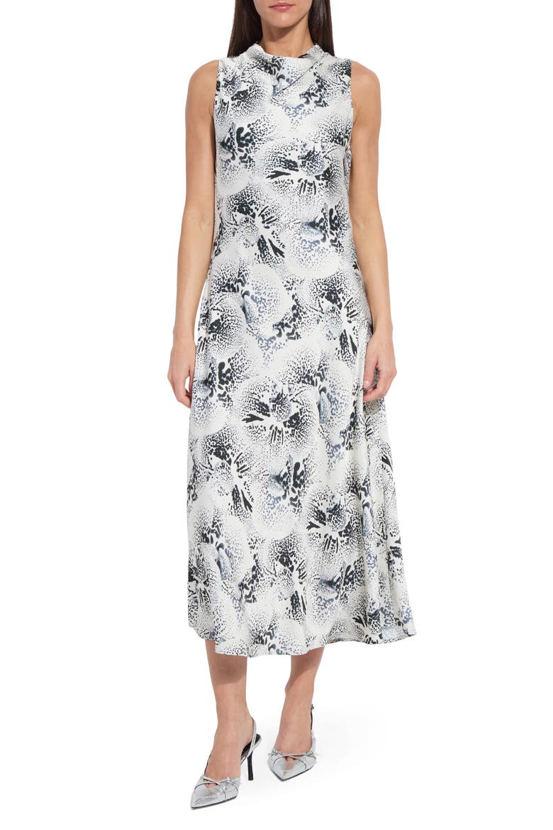 Anaya Crystal Hammered Satin Dress, Main, color, WINTER ORCHID