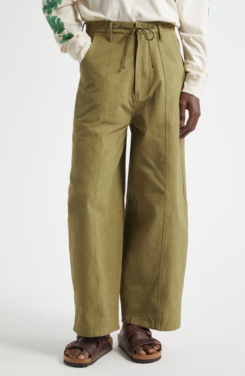 STORY mfg. Organic Cotton Cargo Trousers | Brown | FARFETCH AO