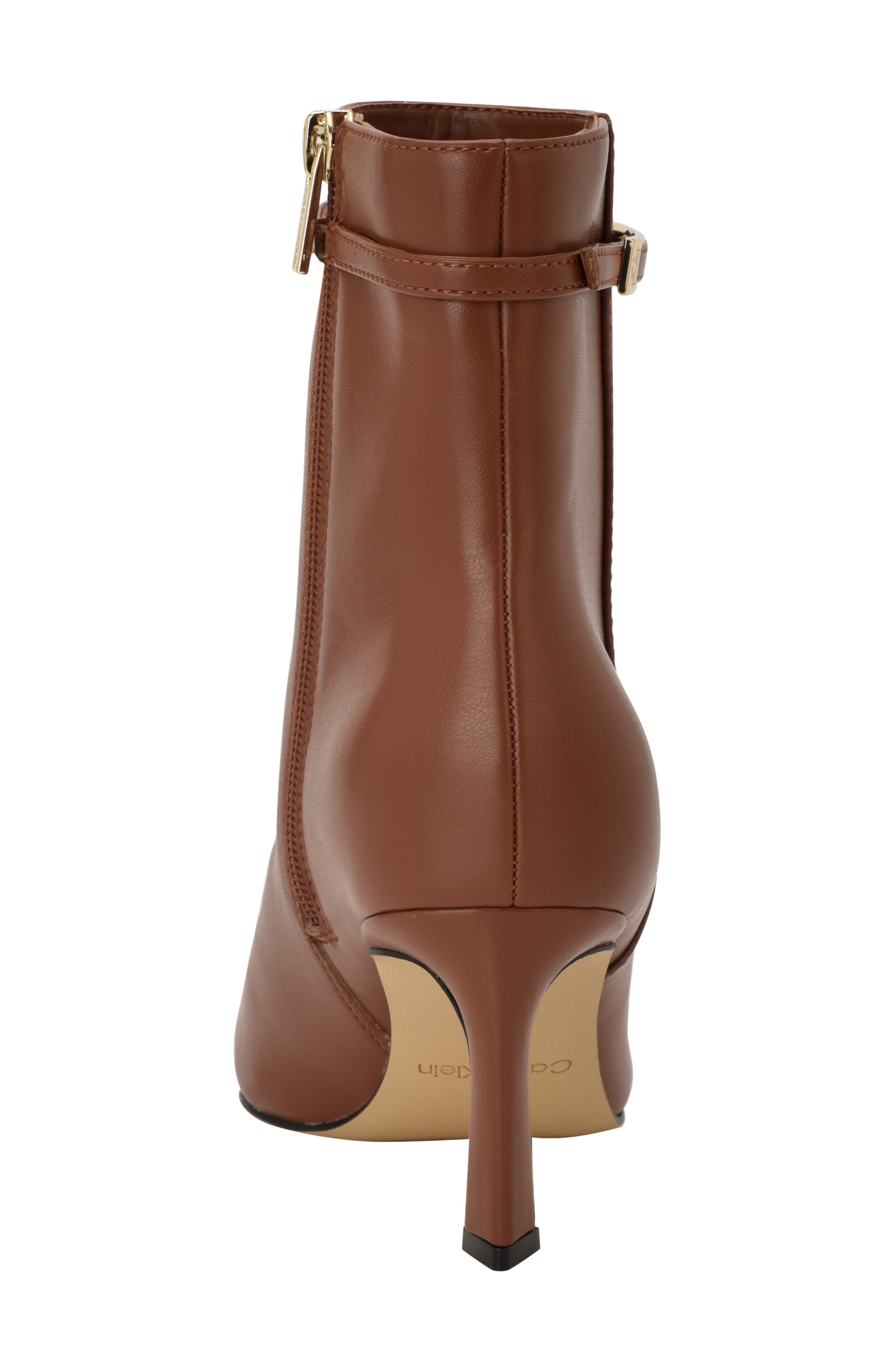 Alenna Pointed Toe Bootie, Alternate, color, COGNAC