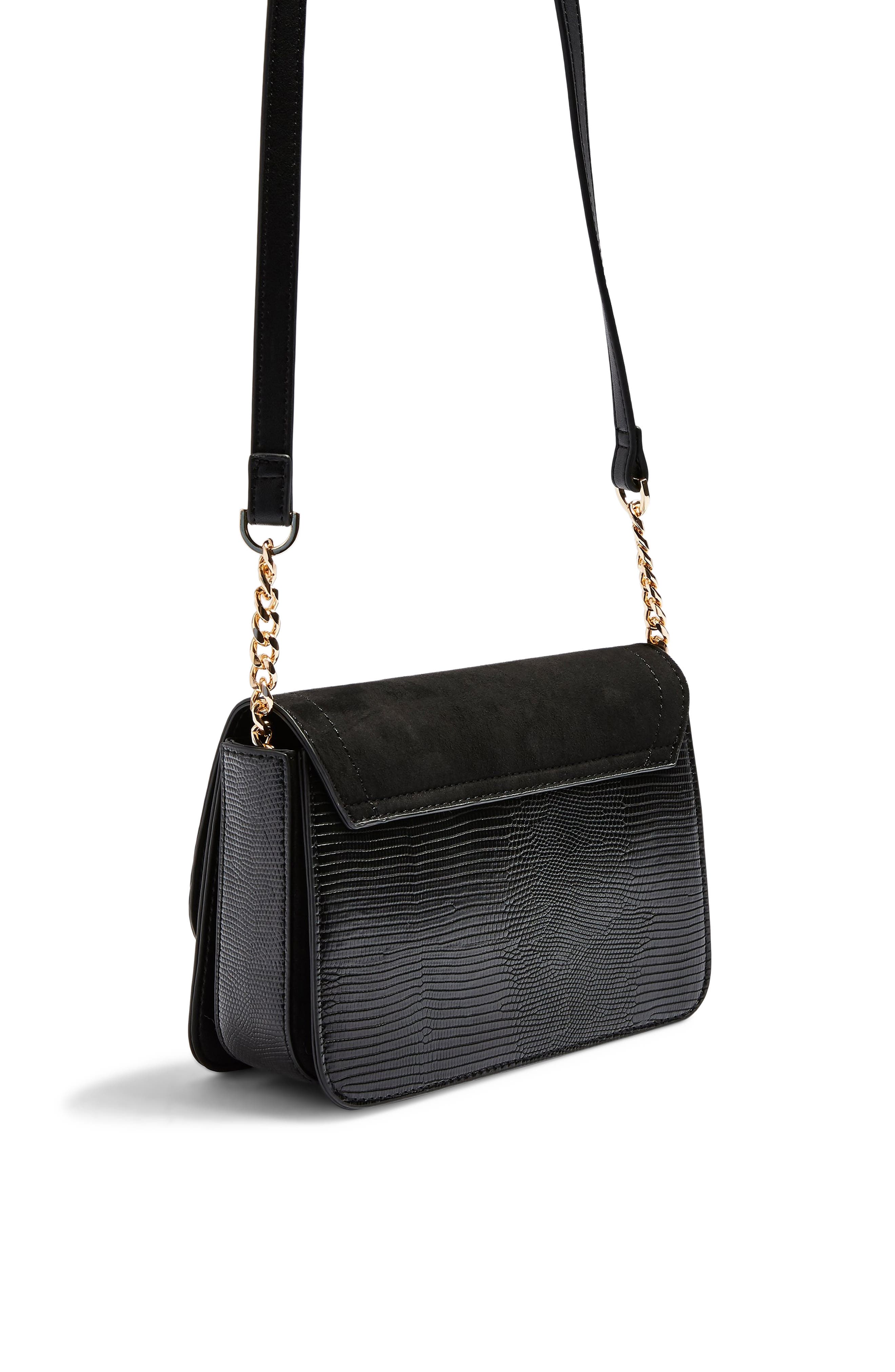 Topshop Double Panther Crossbody Bag, Alternate, color, 