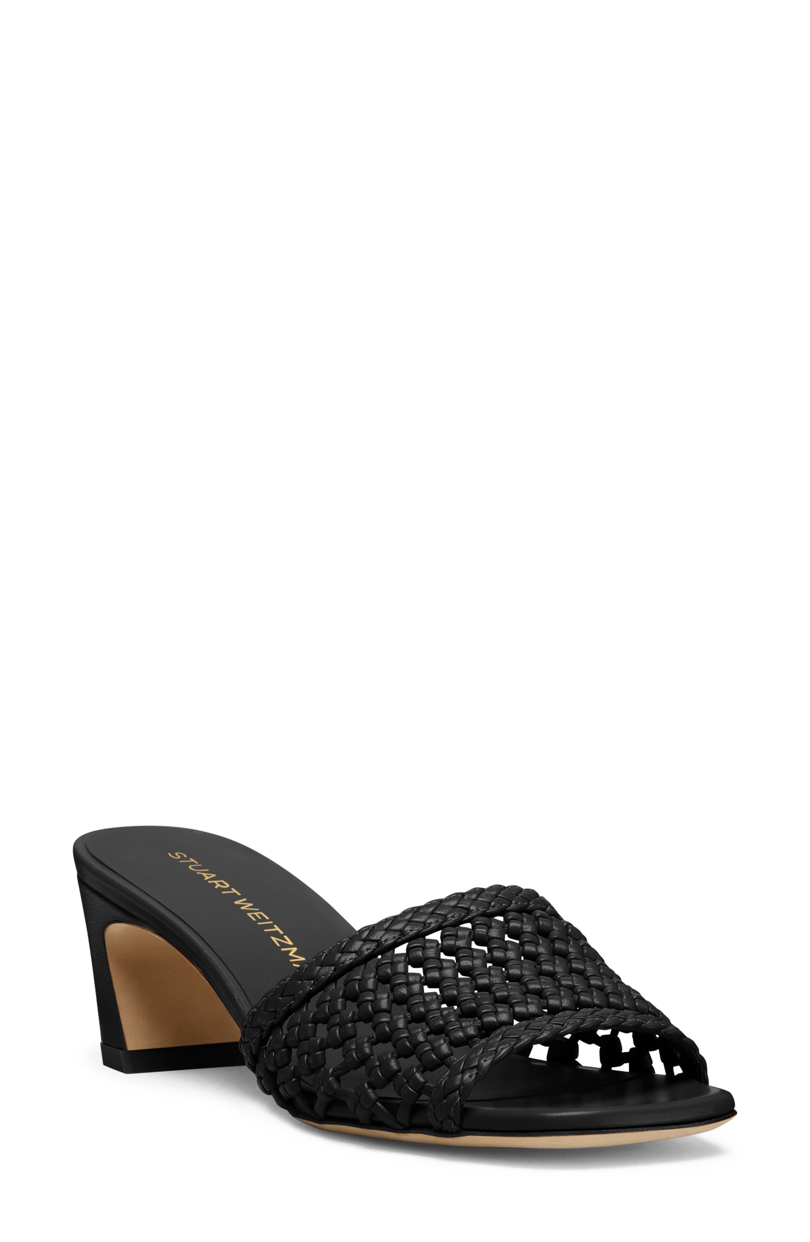 Stuart Weitzman Marina Slide 50, Main, color, Black