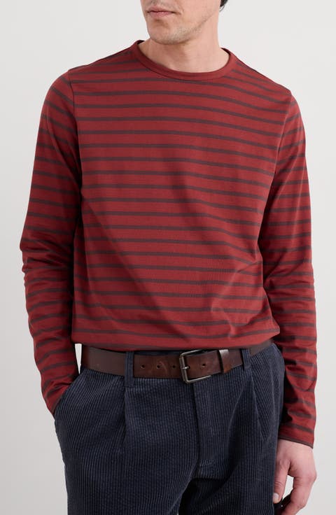Sailor Stripe Long Sleeve Organic Cotton T-Shirt