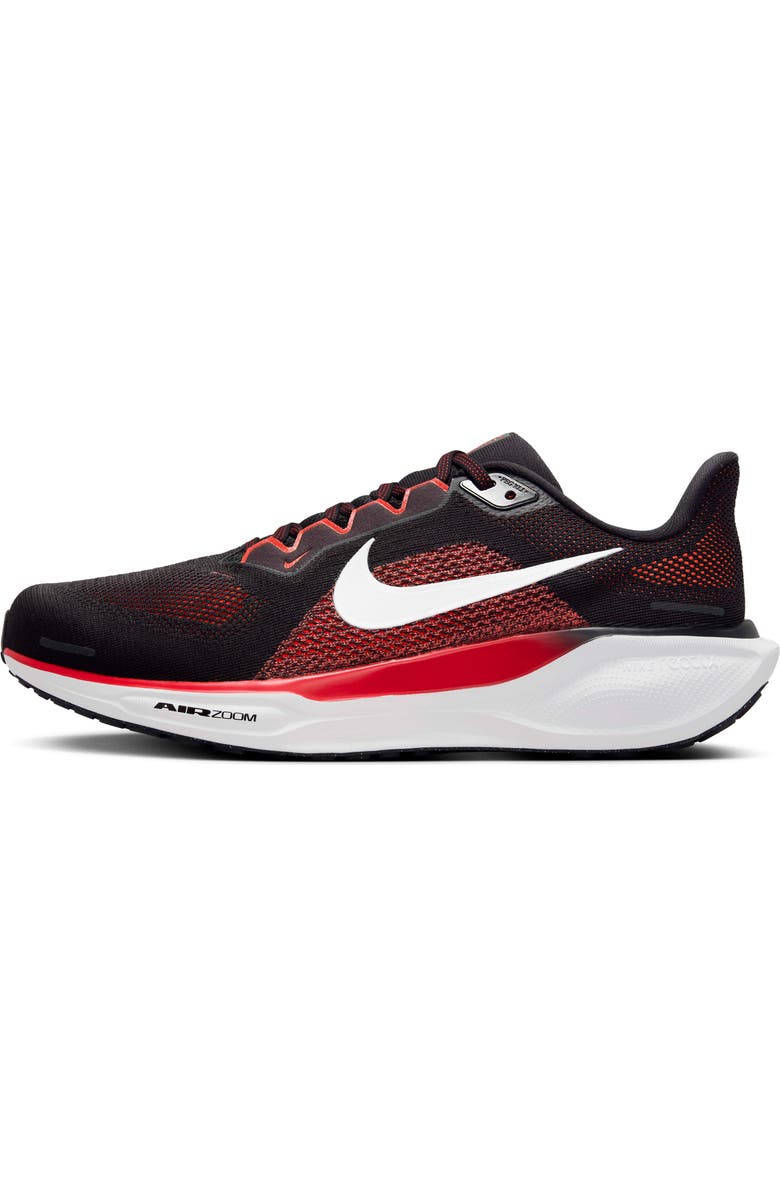 Nike Air Zoom Pegasus 41 Running Shoe, Alternate, color, Black/ Fire Red/ White