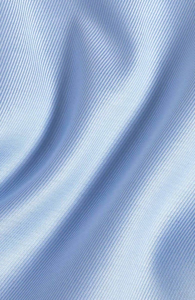 David Donahue Slim Fit Stretch Cotton Twill Dress Shirt, Alternate, color, Sky