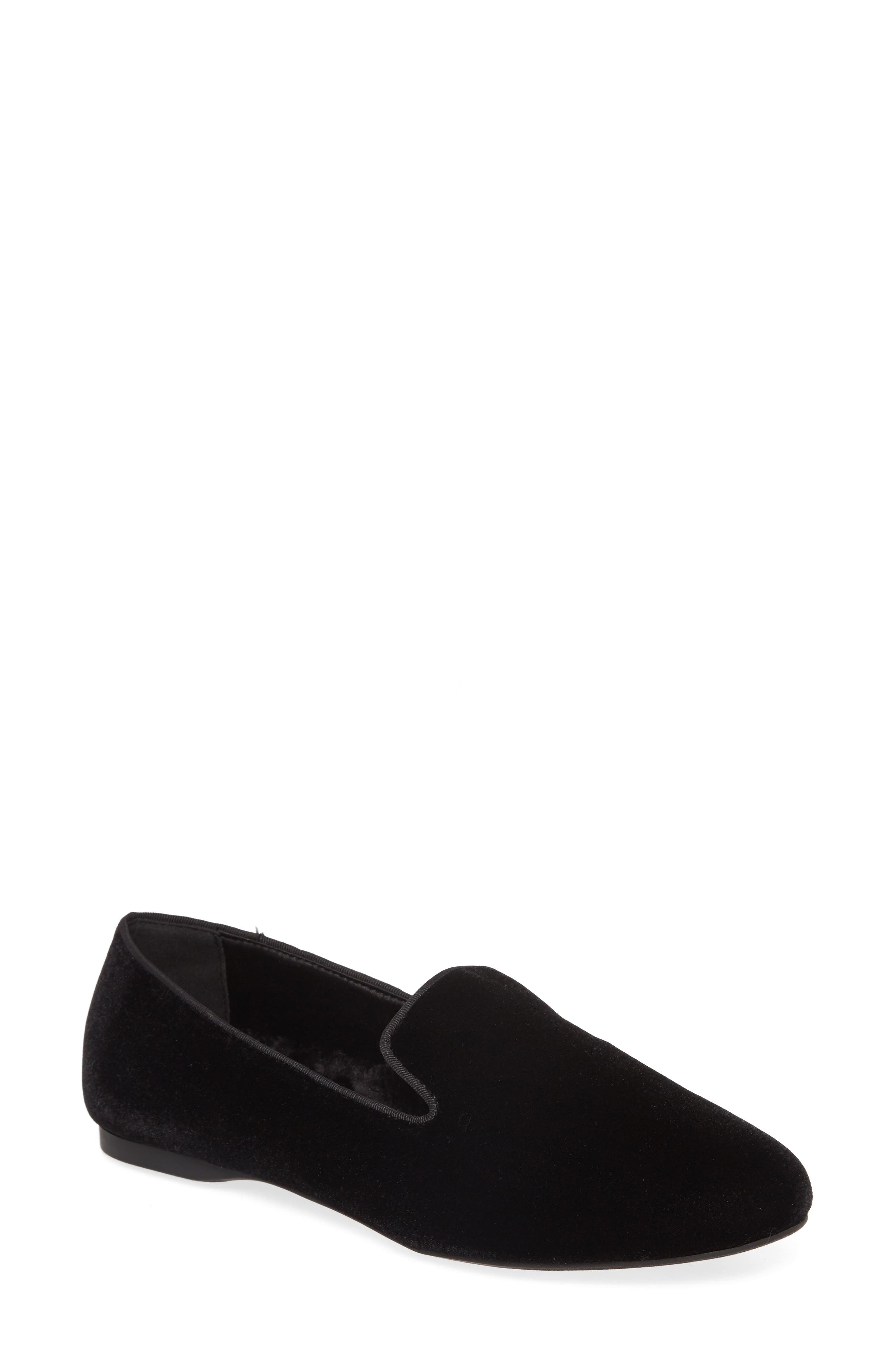 Birdies Starling Faux-Fur Lined Genuine Calf Hair Loafer, Main, color, 