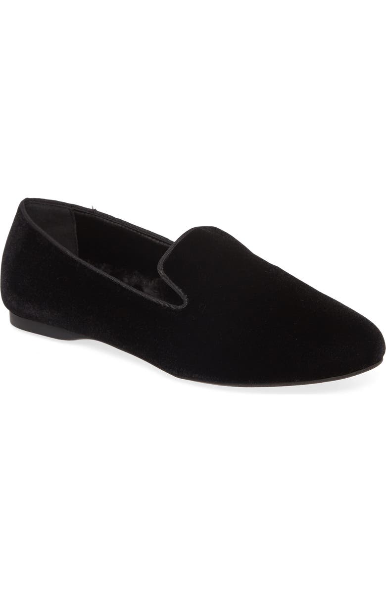 Birdies Starling Faux-Fur Lined Genuine Calf Hair Loafer, Main, color,