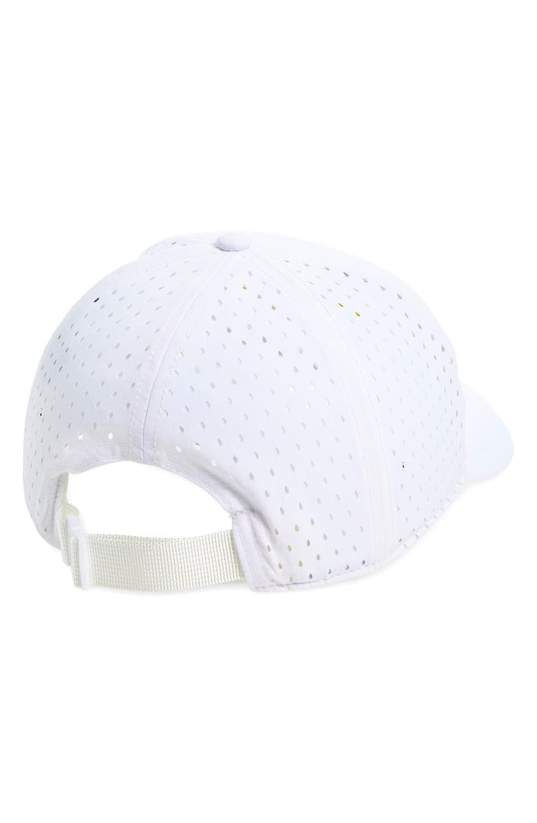 Calvin Klein Perforated Back Tennis Cap, Alternate, color, White