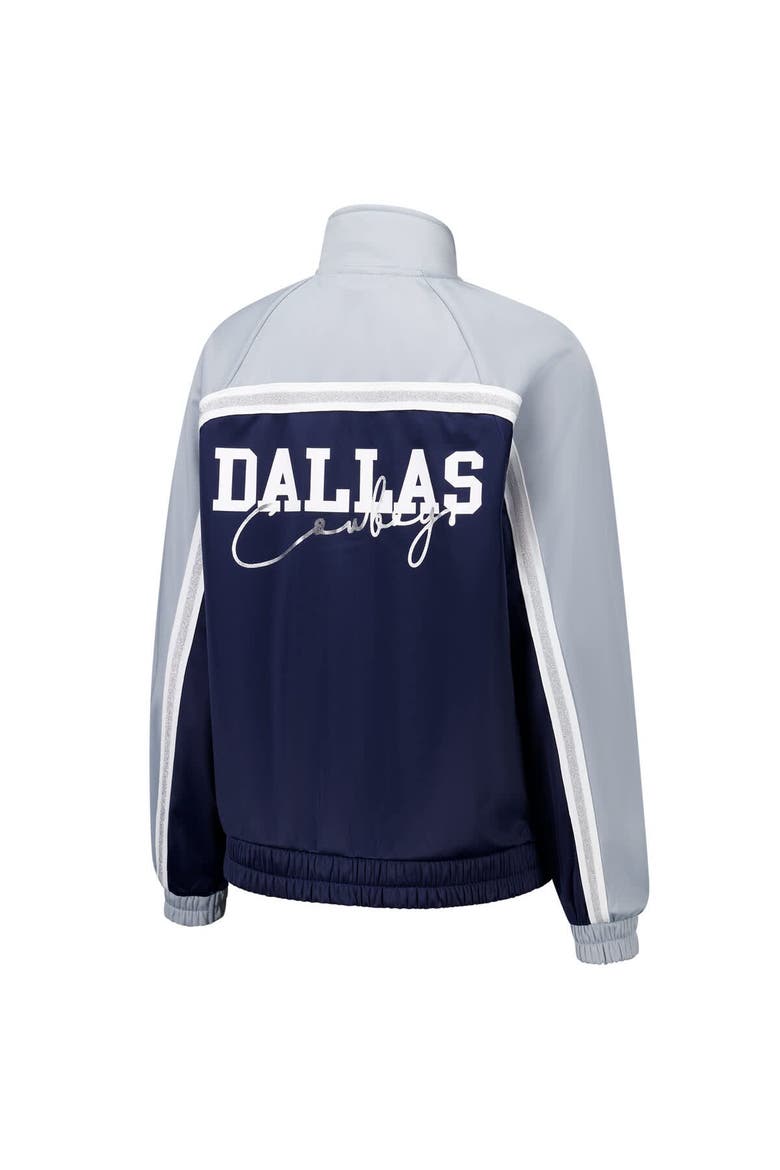 Women's G-III 4Her by Carl Banks Navy Dallas Cowboys Post Game Full-Zip Track Jacket, Alternate, color, Navy