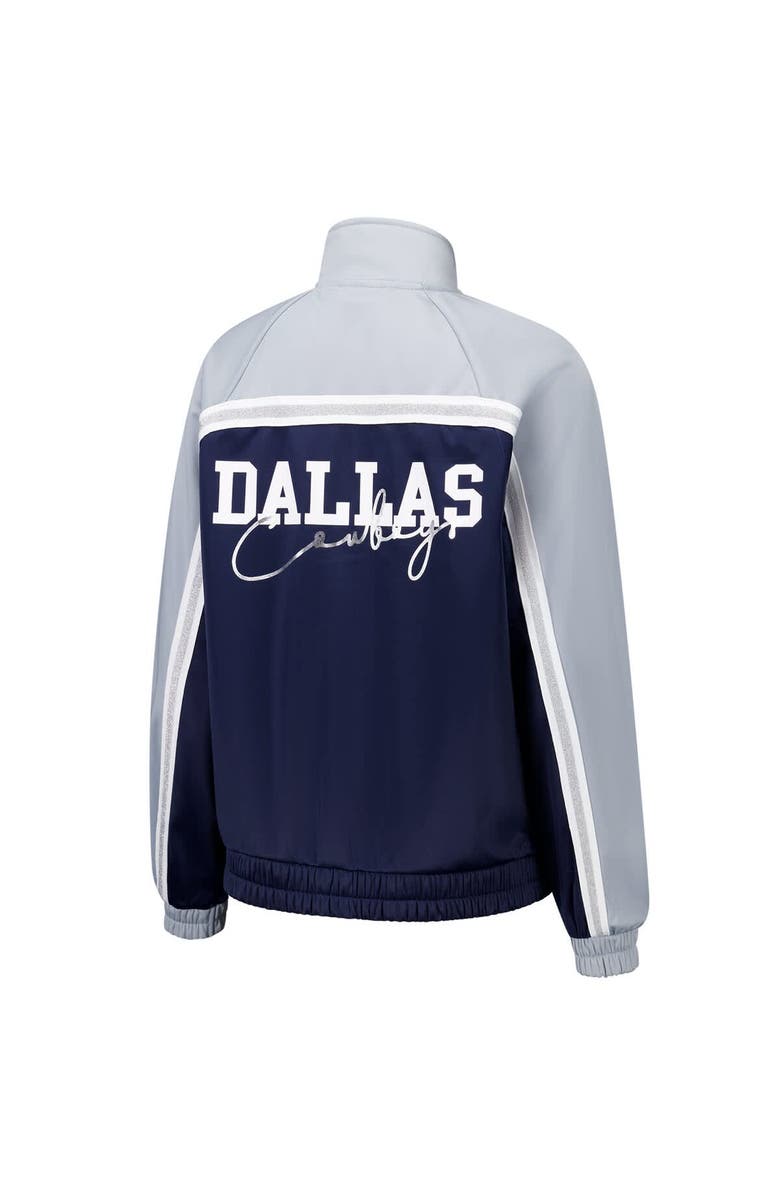 G-III 4HER BY CARL BANKS Women's G-III 4Her by Carl Banks Navy Dallas Cowboys Post Game Full-Zip Track Jacket, Alternate, color, Navy