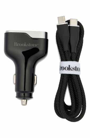 BROOKSTONE Dual Port Wall Charger Set