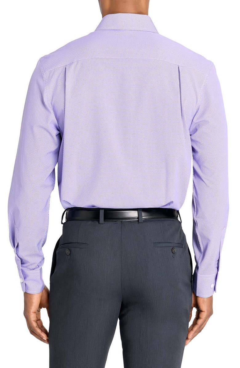 W.R.K Regular Fit Geometric Print Performance Dress Shirt, Alternate, color, Violet