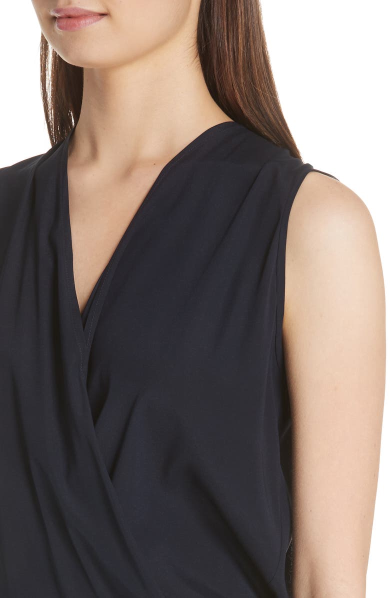 Zero + Maria Cornejo Blouson Stretch Silk Dress, Alternate, color, 