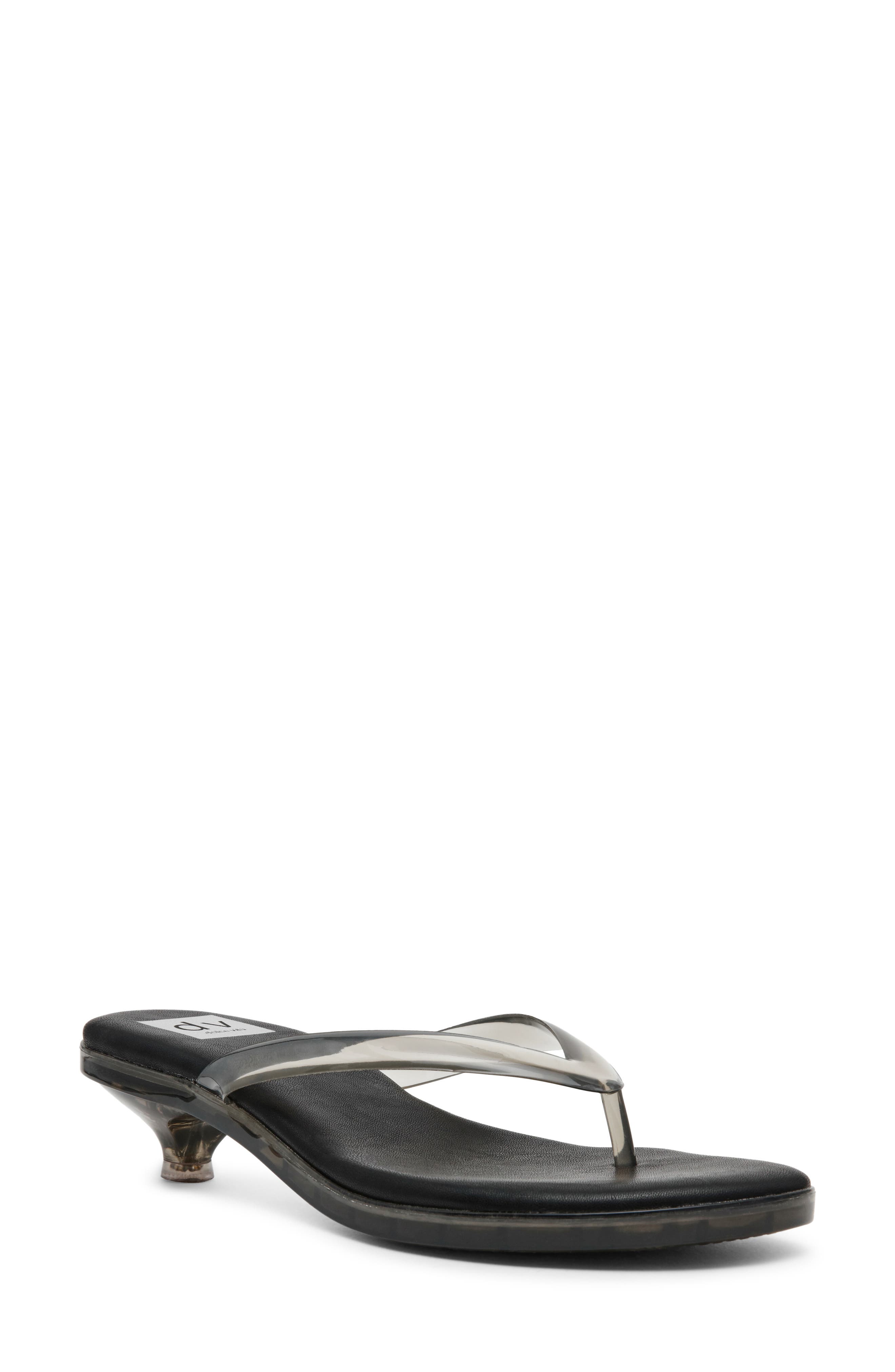 DV by Dolce Vita Cicely Kitten Heel Flip Flop, Main, color, Smoke