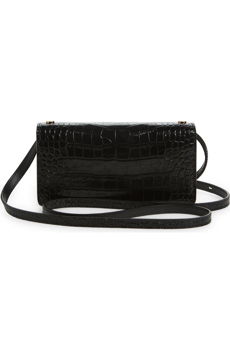 TOM FORD Mini Croc Embossed Leather Crossbody Bag, Alternate, color,