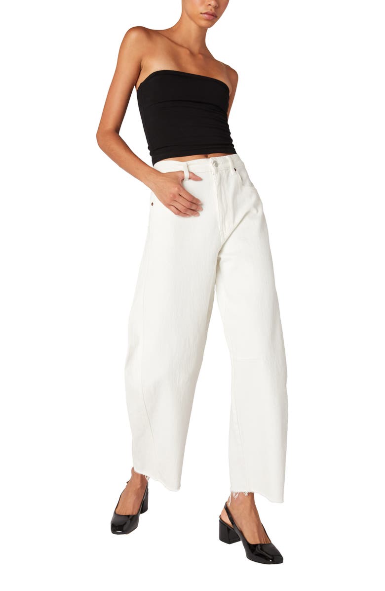 BLANKNYC The Barrel Raw Hem Ankle Jeans, Alternate, color, See You Again