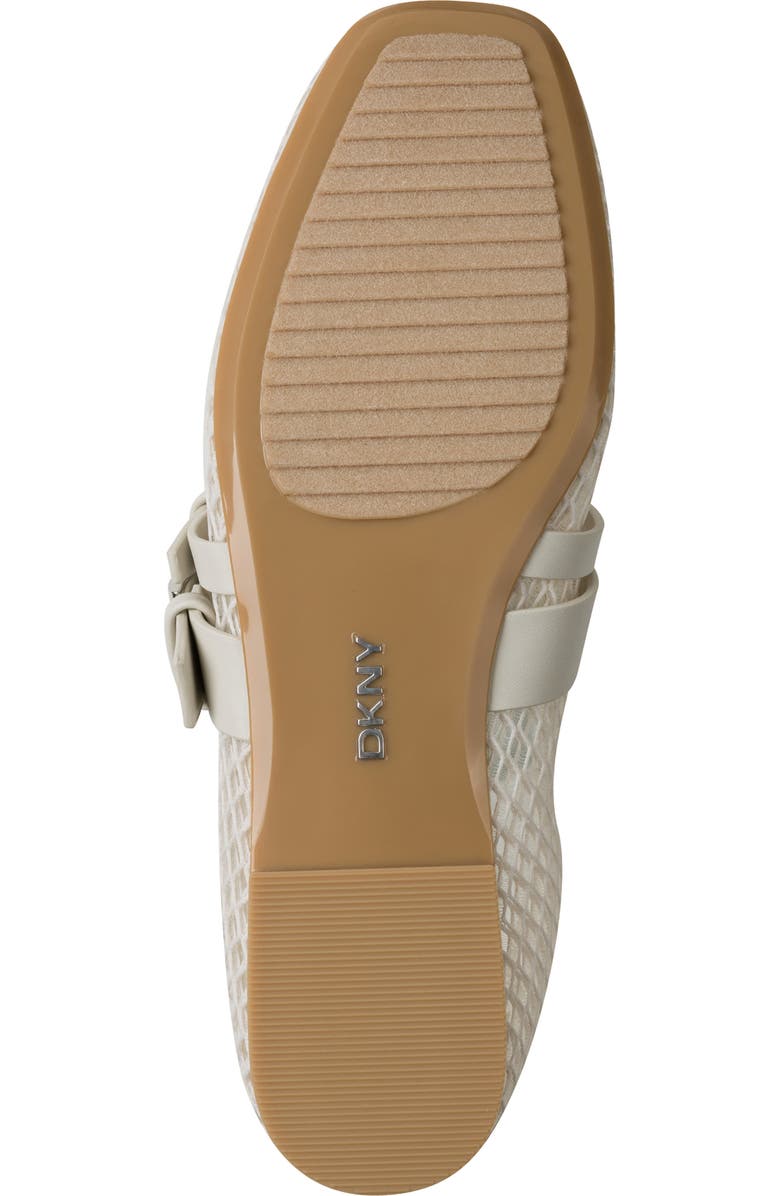 DKNY Dade Buckle Strap Mesh Ballet Flat, Alternate, color, Khaki