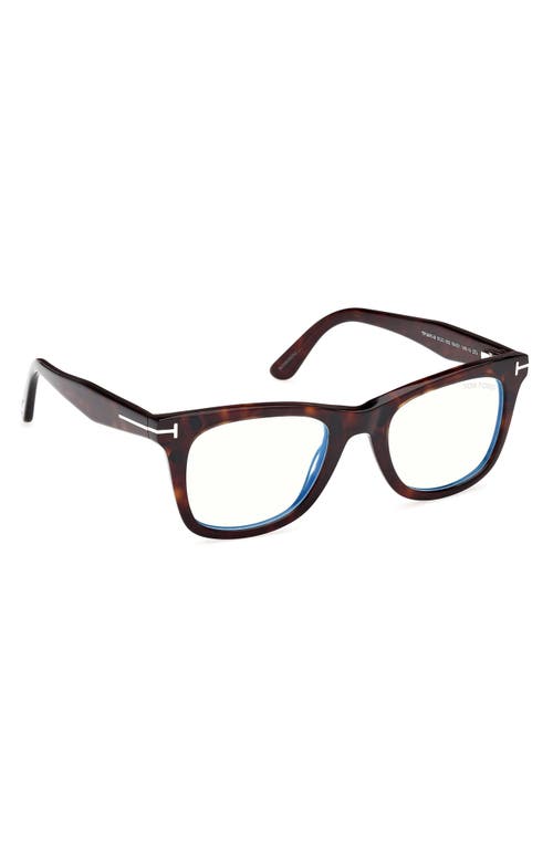 Tom Ford 50mm Square Blue Light Blocking Optical Glasses