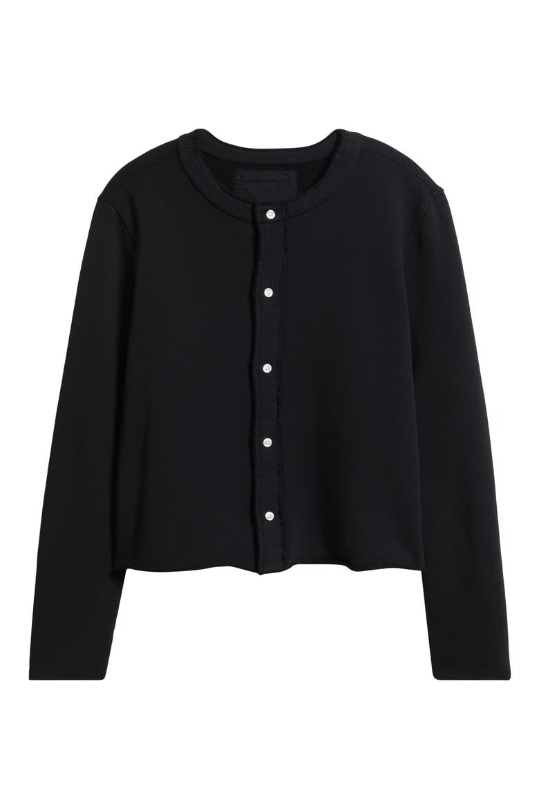 Jackie Button Front Cardigan, Alternate, color, BRITISH ROYAL NAVY