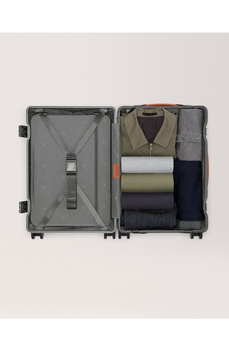 Carl Friedrik The Large Carry-on, Alternate, color, Grey / Cognac