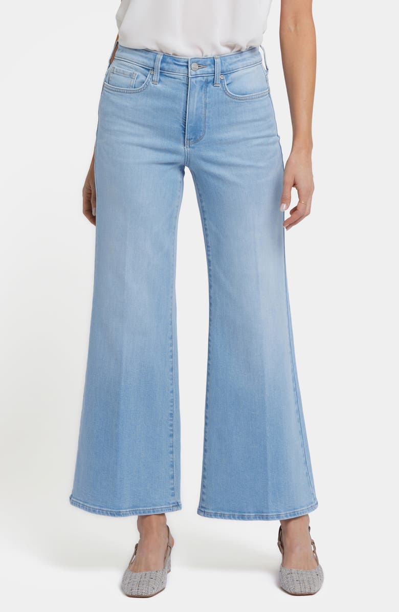 NYDJ Mia Palazzo High Waist Flare Jeans, Main, color, Canary Beach