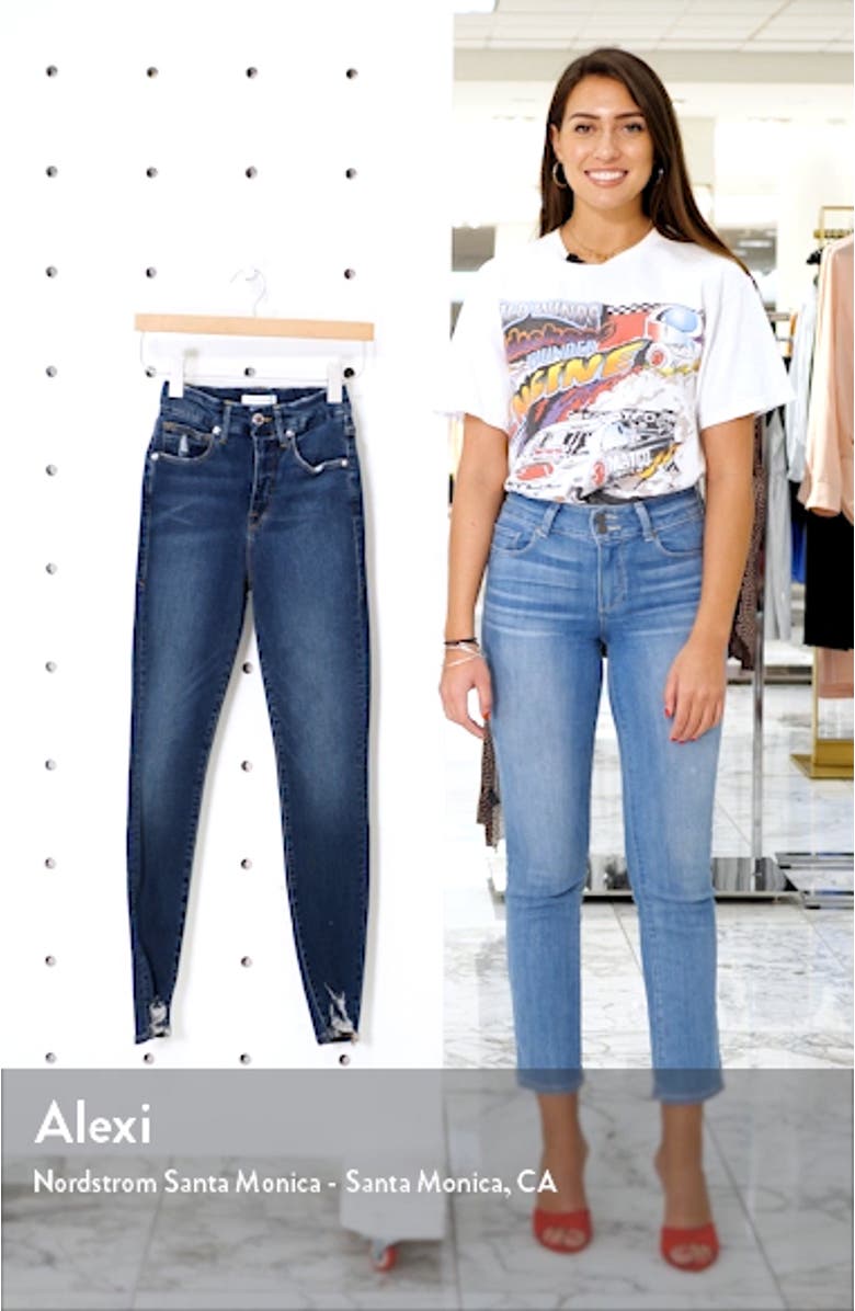 Good Waist Distressed High Waist Ankle Skinny Jeans, sales video thumbnail