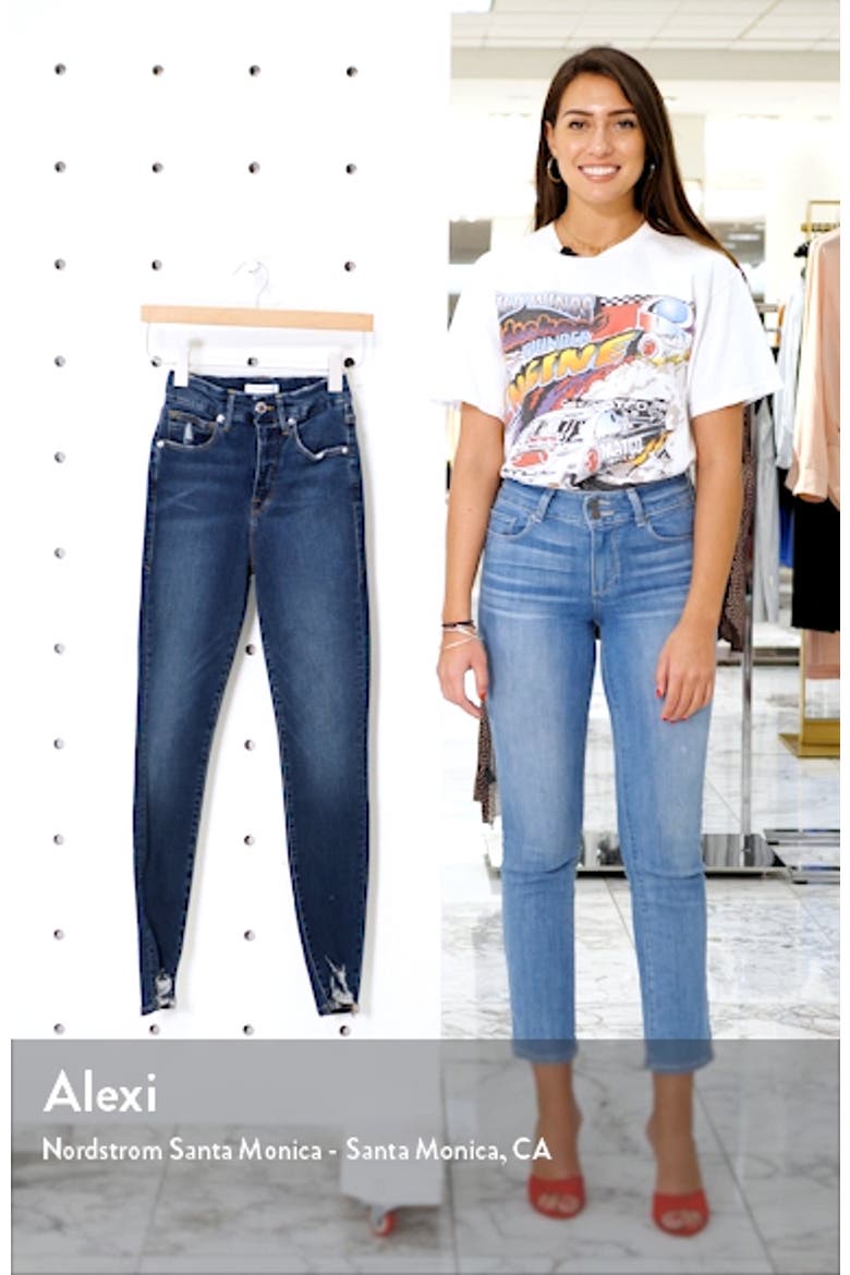 Good Waist Distressed High Waist Ankle Skinny Jeans video