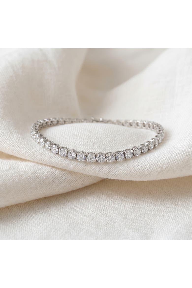 9 ct Round Lab Grown Diamond Tennis Bracelet 14K Gold 7", Alternate, color, 14k White Gold