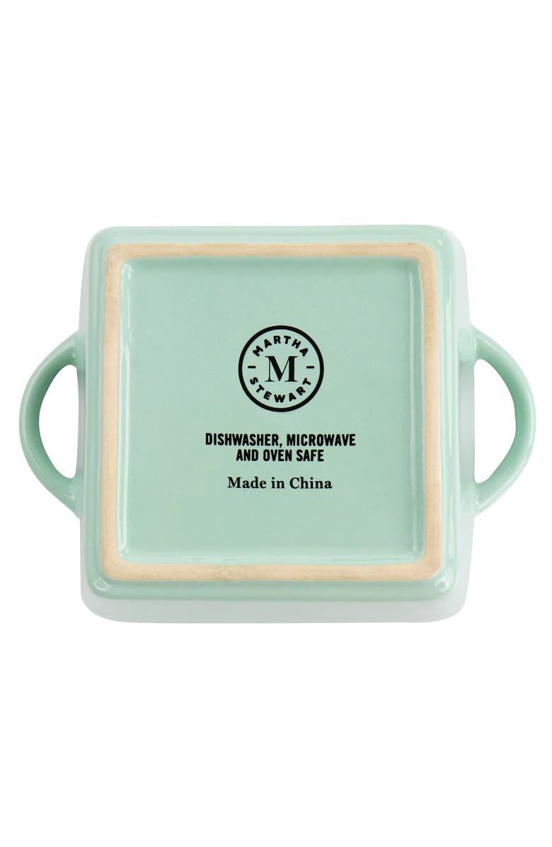 MARTHA STEWART Mini Stoneware Casserole with Lid in Mint, Alternate, color, Mint
