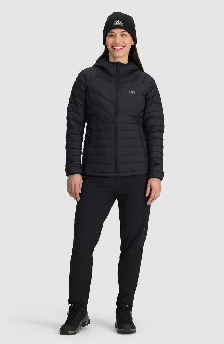 Outdoor Research Transcendent Water Resistant 800 Fill Power Down Jacket, Alternate, color, Black