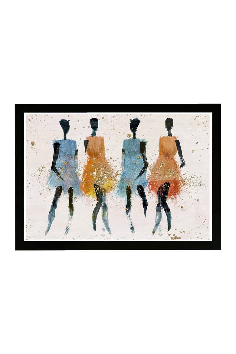 Sun Gals Framed Wall Art, Main, color, BLACK