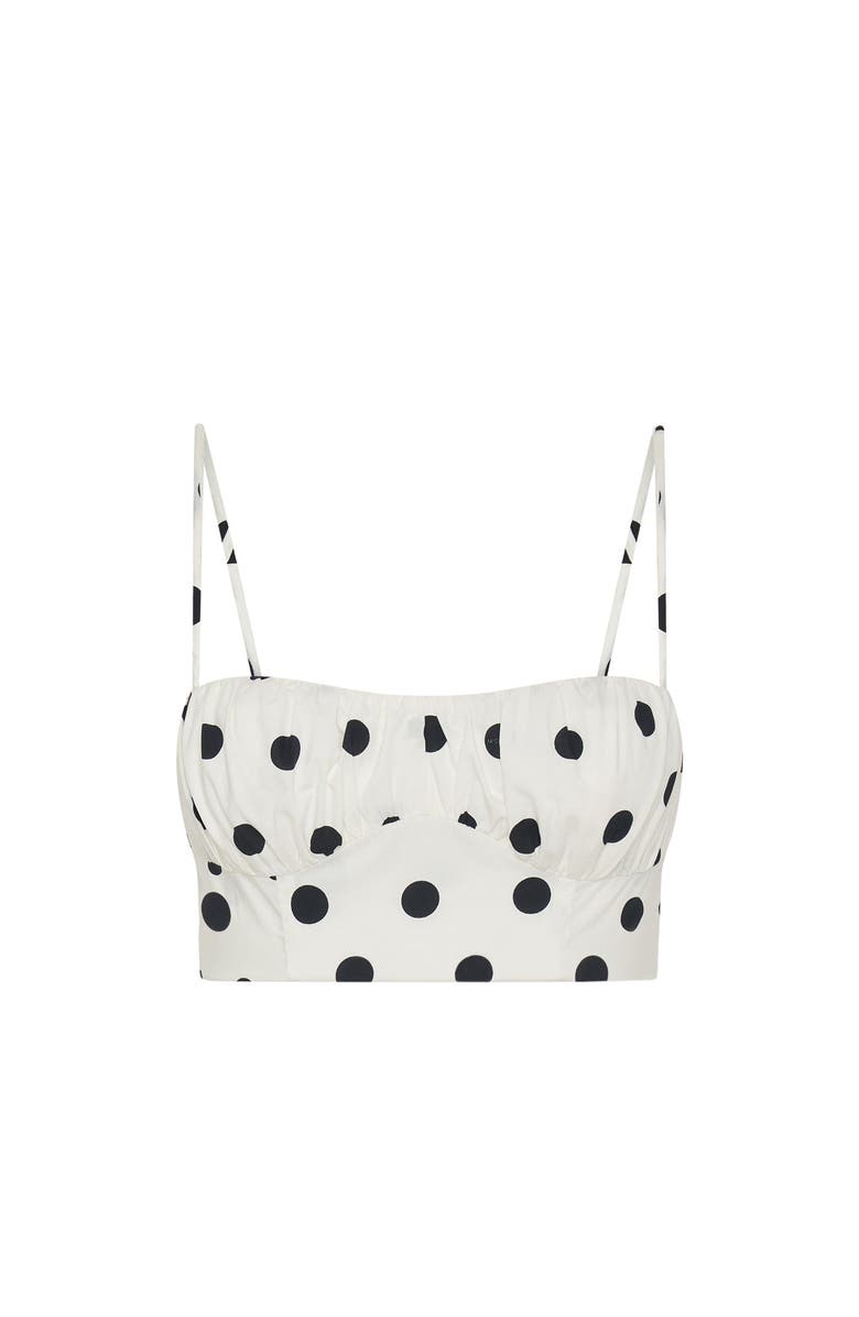 NICHOLAS Yulia Top, Alternate, color, White Black Polka Dot
