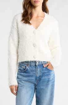 All in Favor Fuzzy V-Neck Cardigan